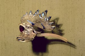 Pettine (oro, smalto e ametista) da Rene Jules Lalique